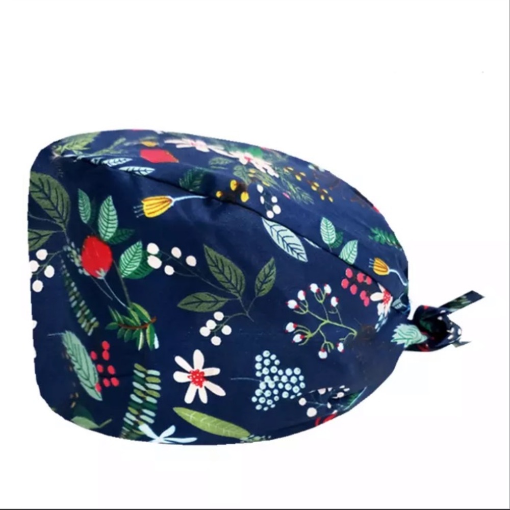 NEW Scrub cap/hat w. DOUBLE Sweatband + extender